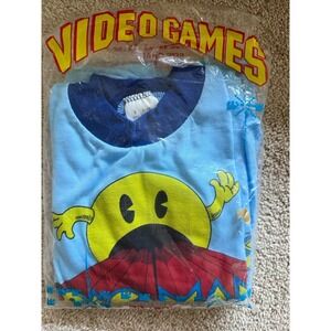 Vintage Pac-Man‎ Short Sleeve Long Pant Pajama Set Kids Size 8-10